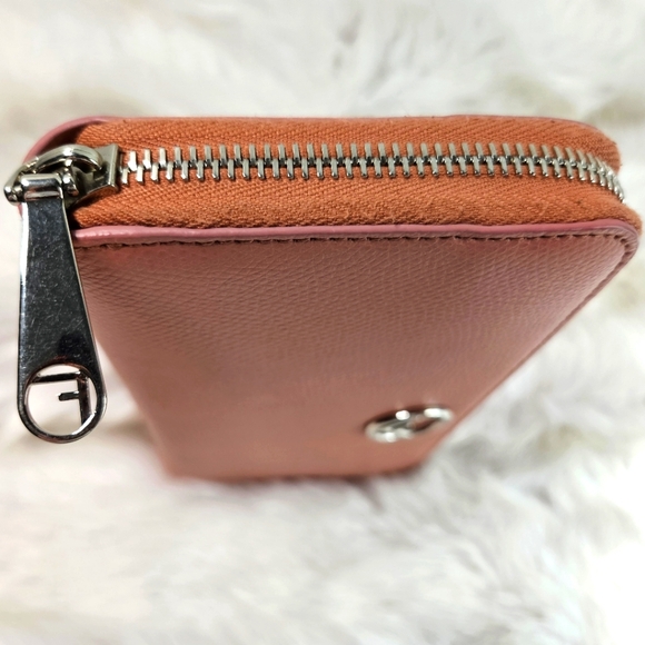 Fendi Pink Leather Long Zip Wallet with COA - Picture 4 of 11